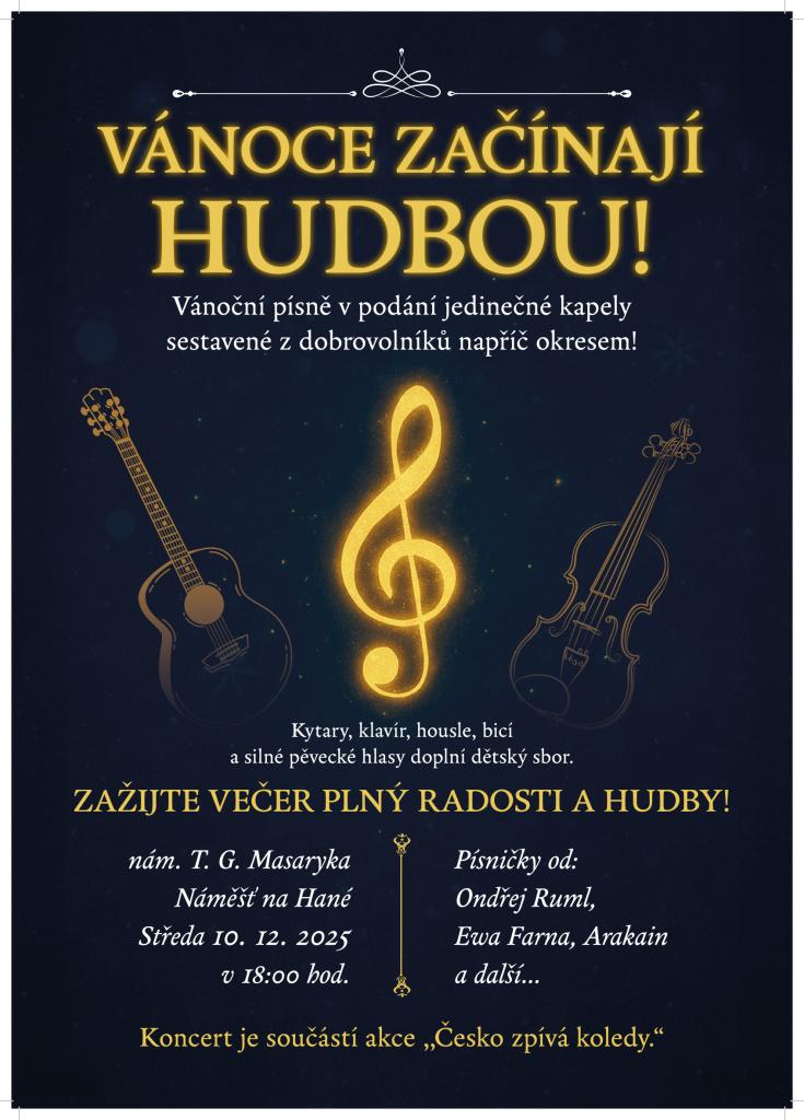 Vánoce začfínají hudbou 