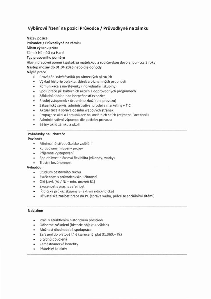 výběroé řízení 