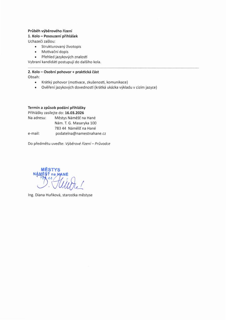 výběrové řízení 