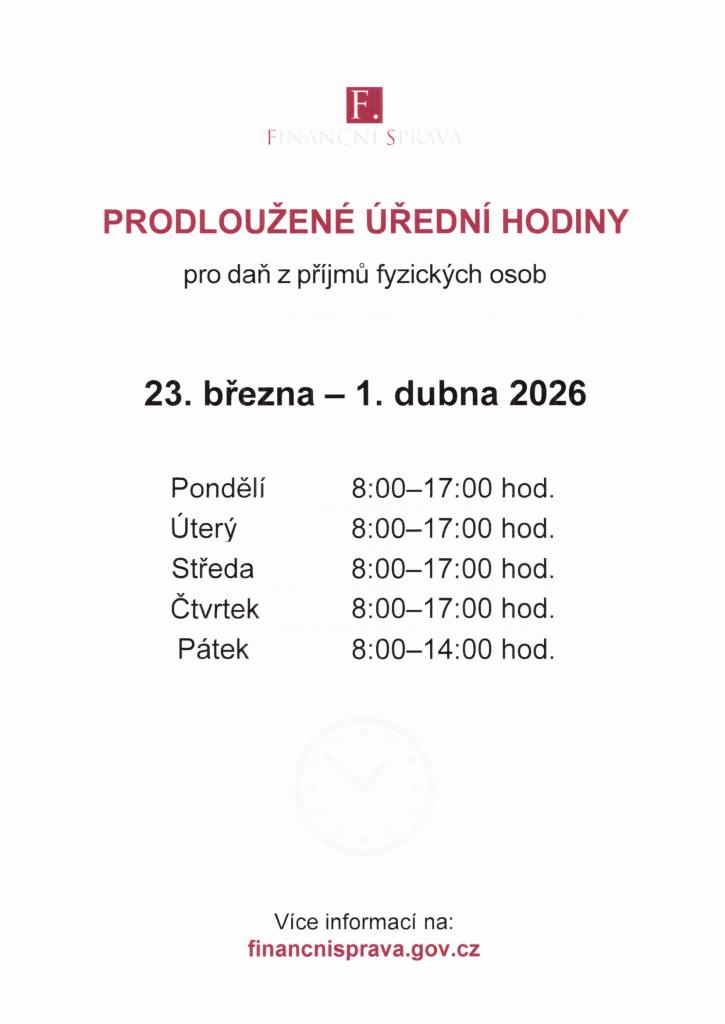 prodloužené úřední hodiny 