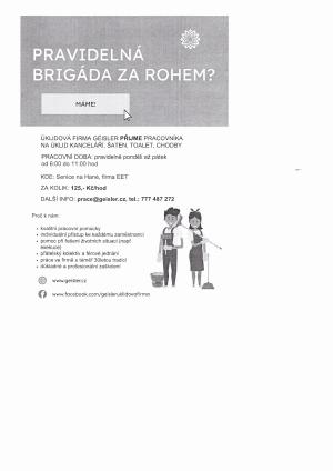 NABÍDKA ZAMĚSTNÁNÍ 