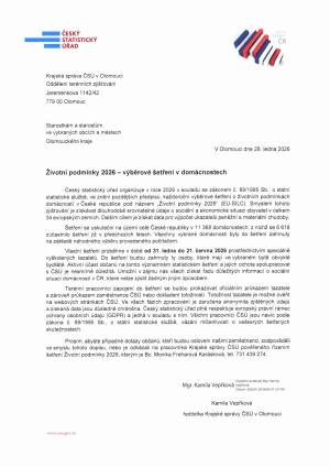 šetření  v domácnostech 