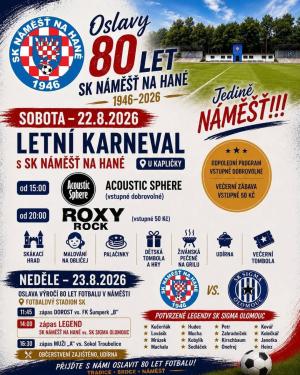 karnevalové oslavy na stadionu